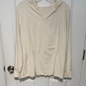 Belle by Kim Gravel Off-White Long Sleeve Hoodie